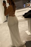 My dream wedding dress!! I am totally in love! The details and it fits perfect through the back lacing. - Laura K.
