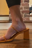 These are SO cute - very trendy and comfortable. I got my normal 7.5 and these were just too big. I would probably size down half a size. Otherwise, giving 4 stars for being the cutest color and straps were very comfortable. I've tried other shoes like this and the straps cut into my foot, so these were great. - Alexe T.