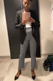 It fits perfectly. Wore it to my husband's grandmother's funeral  this past week (5/4/21). Paired it with slacks, a crop top, and shoes, all from Lulus. - KiAnna S.