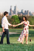 I absolutely loved this dress for my engagement shoot. I'm really short at 5ft so I did have this dress hemmed a few inches so the high low feature of the dress would show more. However, it wasn't necessary. I definitely could have worn the dress as is because it was a good maxi length with heels. I also had the top sewn at the bust so it was slightly less low cut. It would be hard to wear a bra with this otherwise which generally I'm okay with, but I wanted to wear a bra for the pictures. - Brianna S.