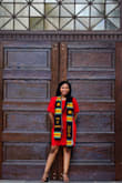 I picked this dress out for graduation. The red matched my school colors, and I have always been a fan of lace. I wouldn't recommend sizing up because the dress is already loose. I did get mine altered because I wanted a tighter look, but the dress looks fine without alterations! - Cassandra G.
