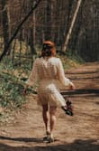 Wore this for my covid friendly beach wedding and it was absolutely perfect. So comfortable. Lots of compliments. Wore my hiking boots for the first part of the ceremony. - Aimee K.