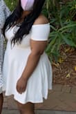 I ordered this dress for my college commencement ceremony and I loved it. The dress overall fit amazing. The arms were a little tight, but nothing too noticeable. I definitely recommend this dress for any special occasion! - Shyanne K.