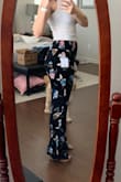 These pants hug your curves and have great stretch. They are super light and airy too. Wish there were more prints! - Jessica C.