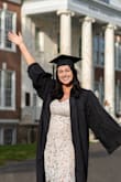 I really loved this dress. I ordered the XL first but it was too tight in my chest area so I ordered the 1X and it fit perfectly. I wore this for my college graduation photos and got so many compliments. - Shannon B.