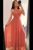 I ordered this dress for a wedding and it was perfect! I had to get it altered cause it was so long and it is a little big, but it looked so beautiful. It made me feel like a goddess! - Amber J.