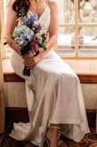 This dress fit perfectly and had a vintage feel which was perfect for my wedding! Because of my small bust there was a small gap under my arms but it wasn't enough to get tailored.. - Jacquelyn