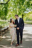 This dress saved me after another dress I had ordered for my engagement shoot got super delayed. It wasn't the look I was going for but it ended up being the look I loved. Runs a bit big. I'm usually between small and medium and I got a small. - Christina I.