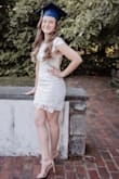 I just graduated nursing school and was only going to have a virtual graduation so I wanted the perfect white dress that I could have photos taken in and wanted to be able to use the dress again for my bridal shower in August and this dress was perfect for that! - Izabella B.