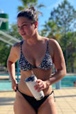It's a touch small as far as my cup size, but I'm a 36c so that makes sense. The straps and back fit great, so comfortable and love that the tan lines fit most of my tops anyways! Felt super confident! - Kassandra B.