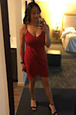 I loved this dress! I had to get the straps adjusted slightly but otherwise it fit so well. I wore it to a wedding and got a ton of compliments on it. Great find and I can't wait to wear it again. - Nancy V.
