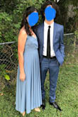 I love this dress for my high school prom, but not until I was able to have it hemmed to ankle-length (while wearing flats). It would've been too long for me even in 4 inch heels! The amount of fabric on the dress is a bit heavy, especially with spaghetti straps holding it up, but I got used to it, and it was really fun to twirl the skirt when dancing. The bodice fit well, except for the top. I'm not exactly well endowed, so I had to also have the top sewed up a bit, just so nothing would show when I leaned over (no bra needed for me btw). If you want to wear this dress to a dance and you have a good seamstress, I recommend buying this dress and having it hemmed, because otherwise you risk stepping on the dress. I actually accidentally stepped on it while going up some stairs and snagged part of the fabric, but the dress made me feel like a princess without being over the top. Anyway, for the price I paid (including $25 more for express shipping and the seamstress fees) I think it's entirely worth it. - Gabriella R.