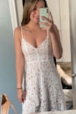 I was skeptical ordering a dress online and it being so close to my wedding day, but the dress got here super early and fit me perfectly! Such a beautiful dress especially with having a wedding outside during the summer season! - Patricia P.