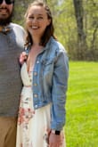 This felt well made, was so flattering!!! I was able to adjust to be less revealing for the family, but could totally be super cleavage if you wanted. I wore for my bridal shower and plan to wear for my rehearsal dinner! It was slightly see through- so recommend planning to wear nude undergarments - Haley A.