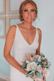 I ordered this dress 1 week before my wedding because my original dress didn't fit correctly.. This dress for like a glove and didn't need any alterations.. I got so many compliments and I couldn't have been more happy!!! - Ashley S.