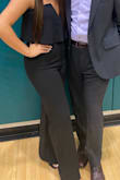 I absolutely LOVEEEE this jumpsuit!! I ordered it for a banquet and have worn it for many other occasions. Fits pretty good, just a little long I'd say. Super cute! - Lauryn H.