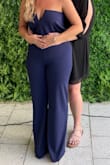 This fit my hips/legs perfectly but was slightly large on my bust (which is normal for me). I did hem it to be a tad shorter and it was still a little too long. It was super comfortable and stretchy, perfect for sitting and dancing at a wedding! - Allison J.