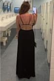 I had a beach wedding to attend with friends I hadn't seen in years, so I wanted to find a dress that I would be really confident in, something flattering, bonus if it was strappy yet classy. This fit the bill perfectly!
With that said, when I first put the dress on, the way the straps were sewn made everything a bit off for my size, the back sat a bit too high on my waist and the fabric of the bust, coming around my sides, seemed to be too loose. It wasn't terrible, but I knew with a little adjusting it would be perfect. I had so many variations to choose from, but ultimately stuck with the initial style. My goal was to free the bottom half in the back and bring the sides in a bit, the only thing I needed to do was sew the arm straps to the bottom of the cross-back straps. **I started by only cutting the straps from the bottom, knowing I could just sew it back should I want to**
Ultimately I can't wait to wear it again - be it for a semi-formal event or just a day out on the town! - Stephanie F.