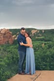 I ordered this dress for engagement photos! It was so comfortable and it looked amazing in the photos! It was shorter than I expected it, which was great! It barely drug on the ground so I got to wear it with sandals! - Alyssa M.