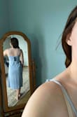 Wore this dress to a wedding in June and it was absolutely perfect! I would have liked the waist to be a little tighter, but great gem length at the bottom! - Jessica L.