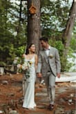 After our province got thrown into another lockdown, I ordered this dress as a backup for my wedding/elopement as my original wedding dress was stuck at the seamstress's. It ended up working so perfectly for our day and I've gotten several compliments on the photos of the dress. The quality is comparable to many $2500+ wedding gowns I've seen (and I've worked in bridal for several years!). Definitely would recommend! - Jenna P.