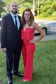 I got so many compliments on my outfit! I wore it to an early summer wedding, so it was perfect for the weather. It fit like a glove. I read the reviews and knew it would need hemmed because the length runs long. So I took that into consideration. It was very comfortable and the color is to die for. You will not regret buying this outfit for a special occasion. - Megan N.