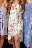 Typically I am a size small, but an XS was the only size avaiable. It fit, but was a little tight on the waist.
Other than that, this dress is super flattering & gorgeous! I got so many compliments on it at my bridal shower. :) - Lexi M.