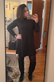 Although this dress is a turtle neck I felt so sexy and confident when wearing it! Super comfy and perfect for winter with some tights and boots! - Amanda I.