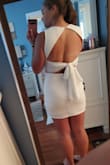 I absolutely love this dress! It fits so nicely a little snug (but it is a bodycon dress), hits all your curves in the right places, it made me feel sexy and beautiful and confident. Highly recommend this dress, and the back is to die for! - Lydia F.