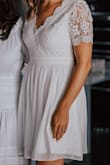 Love this dress. It was a little loose up top for me, but overall true to size and nice material. Worth the price. This dress was a great find for an angelic-themed night and would be perfect for a bridal shower. Highly recommend. - Melanie L.