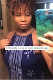 I wore this for my birthday, I'm about four months pregnant in the photo. Dress is really cute and I will be wearing it after I have my baby. The blue is a perfect shade. - Jewel B.