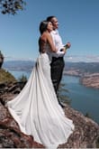 A little long and didn't have time to tailor, but the length worked out to cover my Nikes! Everything else fit perfectly. Great quality/material. Couldn't be more happy with the dress and it came in the mail in a reasonable time! - Selena L.