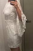 Great dress that I'll be wearing for our civil marriage ceremony and my bridal shower. I normally wear a small but got a medium as I didn't want it to be too short. - Taylor B.