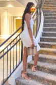This dress is absolutely stunning! It runs a little small; however, I would not go up a size. I highly recommend purchasing! - Tiphanie H.