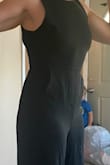 Great material, needs a quick steam. Could dress up or dress down. I ordered a small which was ballsy, as i have wide hips and a larger behind and truthfully, i probably could have gone with an XS, But the tie in the back is great because you can be small or large bust and adust accordingly.
Its a great summer staple. dress up with heels and statement necklace or dress down with jean jacket and some strappy flip flops. Love love it - Kelly O.