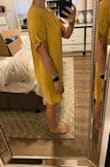 The dress fit sort of like a paper bag.. really super comfy & maybe good for bloated days. But, not for me as I prefer more flattering options... - Jordan K.