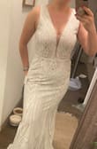I love this dress! For some reason I can't get on board with spending thousands on a dress so I wanted something simple and elegant. This dress is just that! Love love love! - Lexie C.
