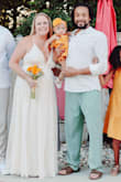 I ordered this dress for my last minute intimate elopement style backyard wedding. It was beautiful and perfect. Length was perfect and the simple elegance of it did not disappoint. - Erica H.