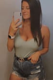 This tank top is so flattering! I love the color and shoes just enough cleavage. Comfy too. - Haley T.