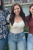 This top is super cute! As someone who is short but with larger boobs I was unsure of what size to get but the small fit great! I still have to wear a sticky bra because the top is not supportive enough for me to just "fly free" lol. - Jillian G.