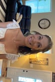 The dress fits completely different if you pull up the sleeves and wear them as cap sleeves. This was my wedding dress and the compliments keep coming. - Haley H.