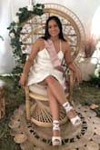 I worse this dress for my bridal shower and it was perfect! It literally fit like a glove. It was also so comfortable. Definitely recommend. - Nicole S.