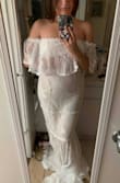 I tried on SEVERAL dresses from Lulus for my wedding and this is the BEST, most flattering dress. My wedding is in August and it is the perfect material for the warm weather but for security as well. It's so beautiful. - Casey C.