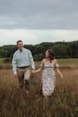 I used this dress for engagement photos and it was perfect! The small fit too, but I felt my boobs could pop out easily and didn't want any mishaps, so I went with the medium. I got so many compliments on it! - Victoria B.
