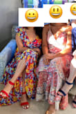 Dress was very cute, but long. I had to hold it while I walked. Maybe some tailoring would've fixed that issue, but I was pressed for time. I received a lot of compliments on it. - Briza P.