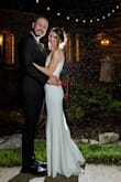 Beautiful simple gown for a wedding reception to dance in! All I had done was the hem. It is not see through if you wear nude no show underwear. I wore a backless bra but you could also get cups sewn in. Hope to wear it again someday! Highly recommend! - Celine D.