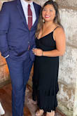 It fit me everywhere except for my lower belly, it's a nice thin material for the summer or on an island, but u can see your flaws. I returned it and got a large in black so I wouldn't feel insecure about my midsection. So if your curvy I would size up otherwise it's true to size. - Chelsea S.