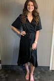Wore this to a wedding and I loved it. Loved how flowy it was so it was fun to dance in. The length is very appropriate. Definitely one of my favorite dresses and cannot wait to wear it again! My first purchase from Lulus and I have purchased more dresses from here now! It was loose in the bust area since mine are smaller so it seemed there was a lot of fabric. - Alexis S.