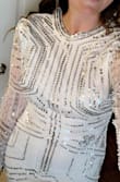 I ordered this dress for my rehearsal dinner in November. I thought it would be perfect since it's winter time & long sleeve. I'm obsessed I cannot wait to wear it!  I ordered a large as that's my usual size in Lulus dresses. Fits great & the sequins and details are stunning. - Kelsey D.