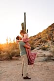I loved this dress for my engagement photos!! Everyone said I looked like a desert princess. It was lightweight silky material and long enough to be super flowy in the wind. It does have a little clip to close up the chest area but it kept popping open with certain movements, so I'd size down and not worry about using that! Highly recommend! - Kelsey W.
